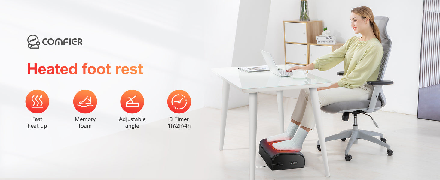 Adjustable Ergonomic Under Desk Foot Rest Office Gifts 