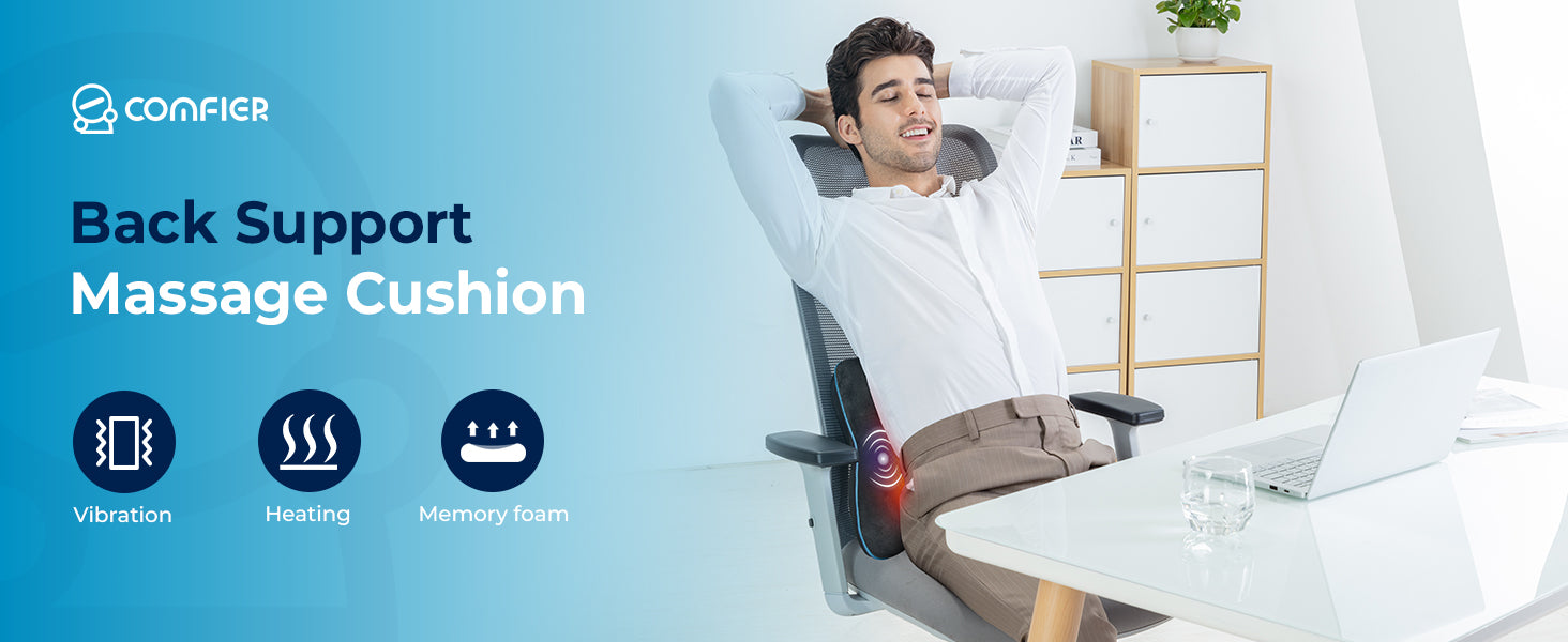 Comfier Lumbar Support Pillow for Chair, Office Chair Back Support --CF-1503H