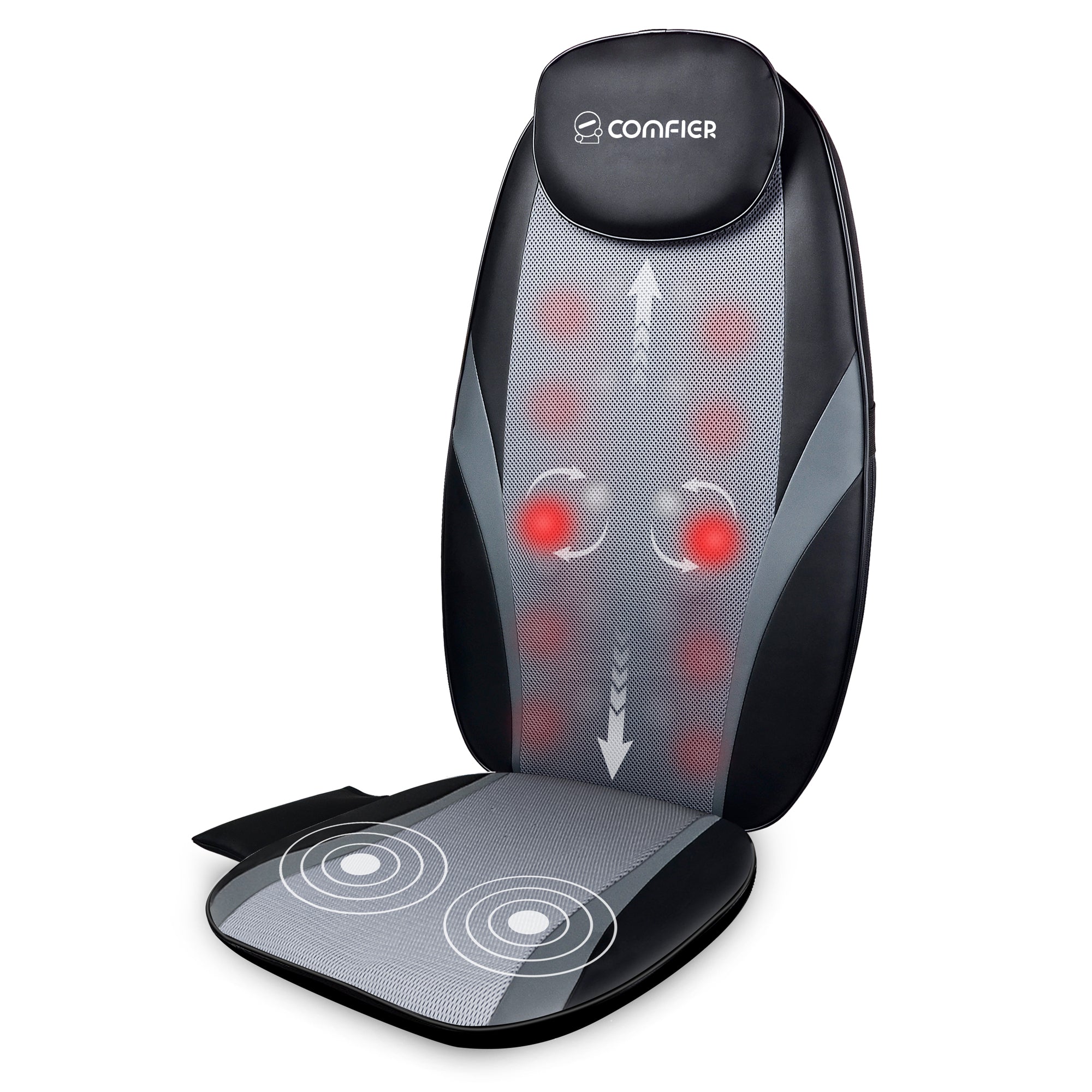 Comfier Back Massager With Heatshiatsu Massage Chair Pad 2506 Wm