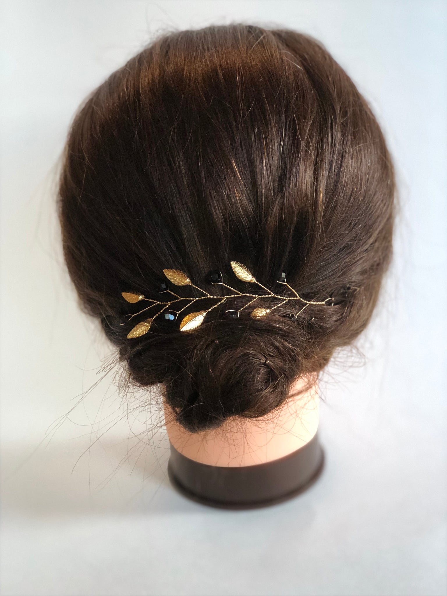 black and gold hair accessories