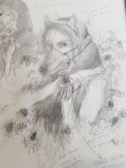 The Dead Sunflower - Sketch