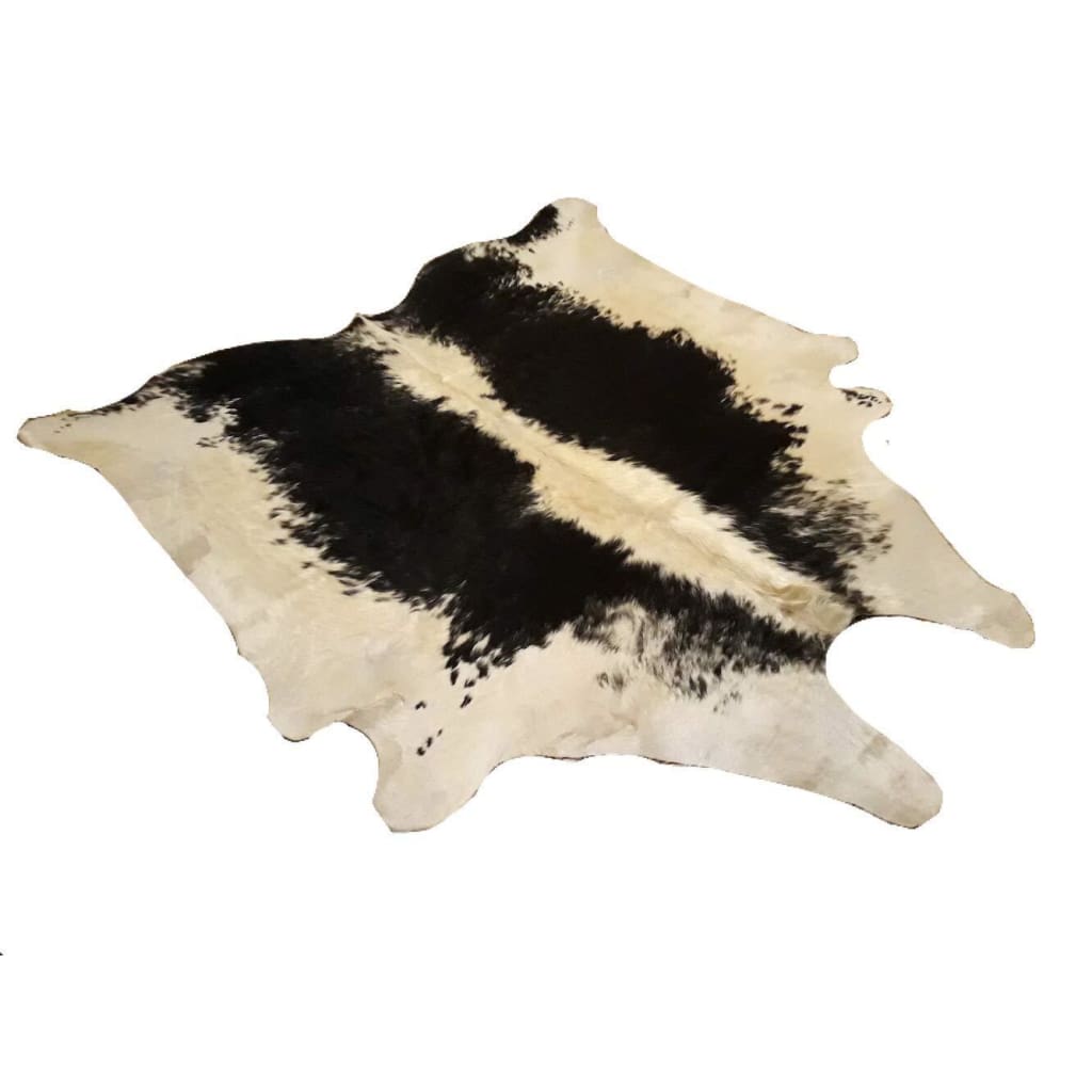 Narbonne Leather Co Authentic Cowhide Rug Beautiful Black And