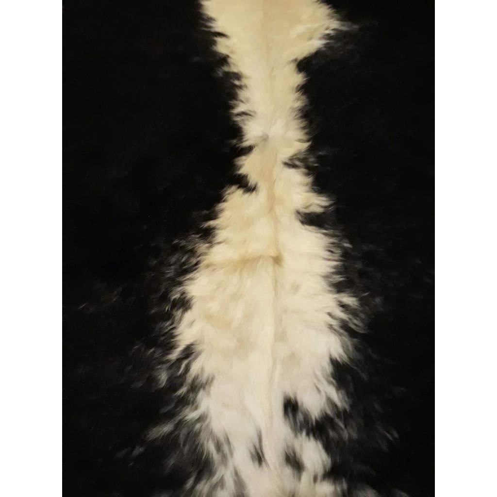 Narbonne Leather Co Authentic Cowhide Rug Beautiful Black And