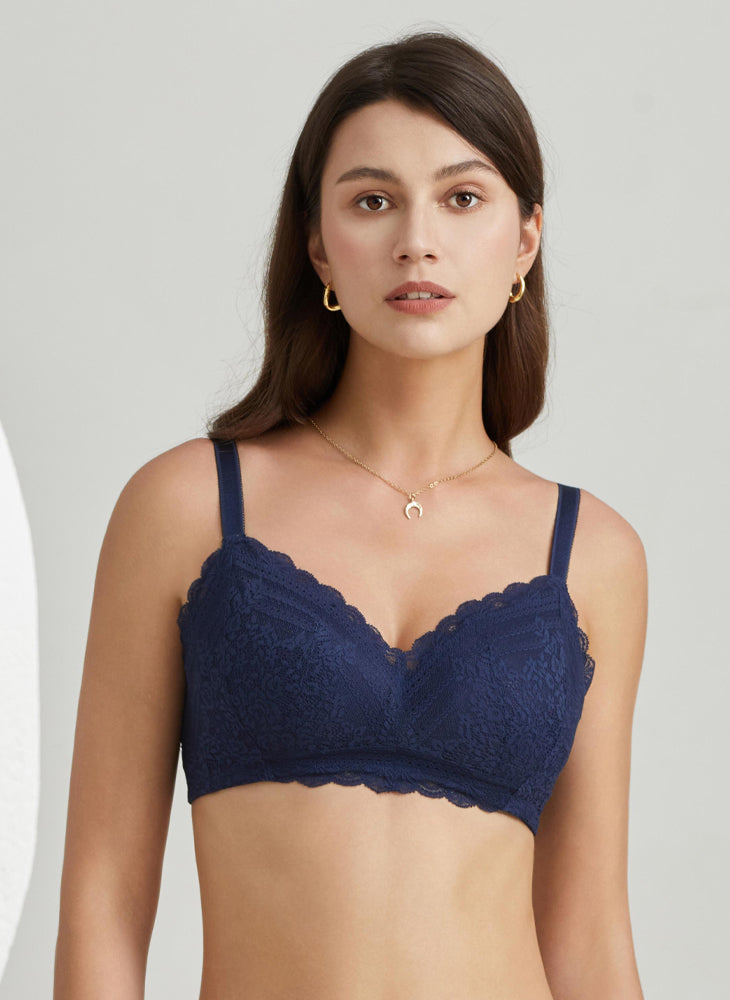 Promo Sorella Seamless Bra S10-28525BDBL - Dark Blue (Cup B