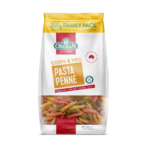 Orgran Corn & Vegetable Pasta Penne (350g) Foods ﻿Online Australia | FodShop