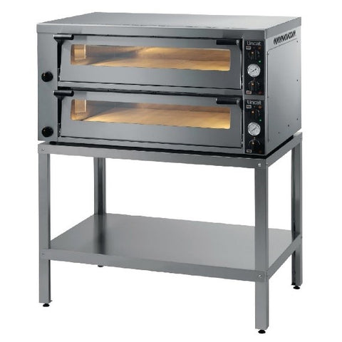 Standalone double deck electric pizza oven