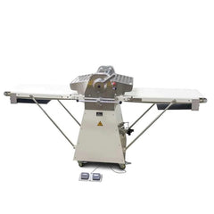 Floor-standing dough sheeter machine