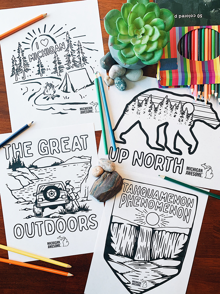 michigan coloring pages – michigan awesome