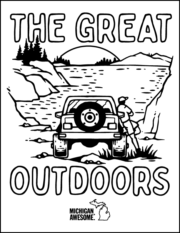 michigan coloring pages – michigan awesome