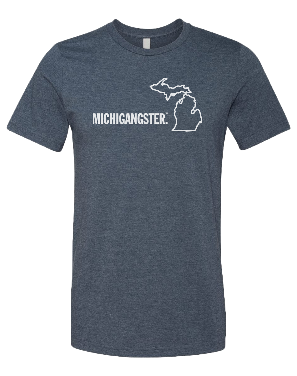 Fish Michigan unisex T-Shirt Heather Navy / X-Small