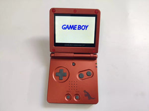 Red Game Boy Advance SP (GBA SP) Console V2 IPS LCD Screen with 10-Level Backlit - RetroGameStar