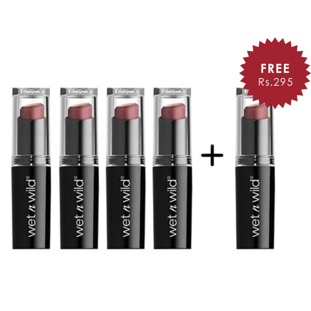 Wet N Wild MegaLast Lip Color - Cinnamon Spice 4pc Set + 1 Full Size Product Worth 25% Value Free