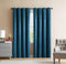 Mainstays Woven Sheen Blackout 54"x84" Curtain Panel, Single Panel, Teal (4344250236977)