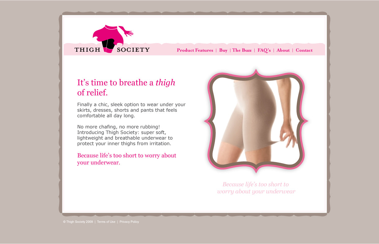 Thigh Society First Website