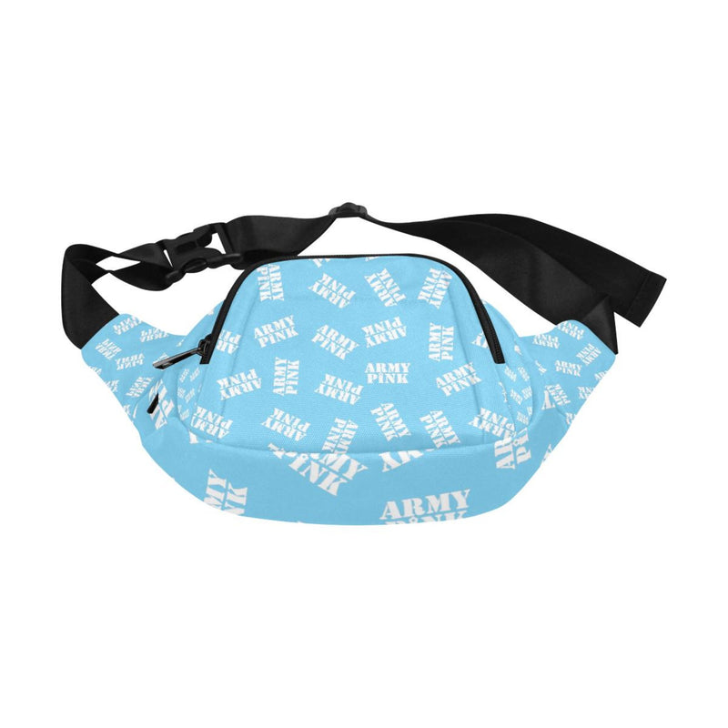 Army Pink Stamp Blue Fanny Pack for  at ARMY PINK