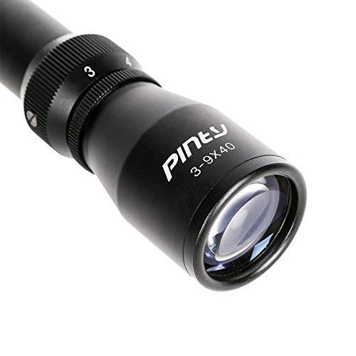 Pinty 3-9X40 Duplex Optical Hunting Rifle Scope Combo with Red Laser and Torch