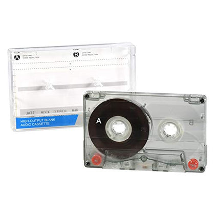 ONN 90 Minute Audio Cassette Tape - Blank Cassette Recording Tapes