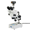 OMAX 3.5X-90X USB3 10MP Digital Trinocular Zoom Stereo Microscope on Dual Light Desk Stand