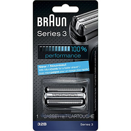 Braun Series 3 32B Foil & Cutter Replacement Head, Compatible with Models 3000s, 3010s, 3040s, 3050cc, 3070cc, 3080s, 3090cc