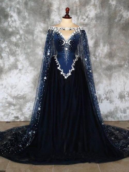 dark blue prom dress with sparkles