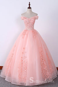 pink white gown