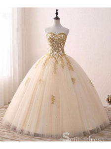 gold princess ball gown