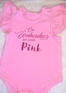 on wednesdays we wear pink onesie