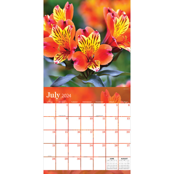 2024 Flowers Wall Calendar TF Publishing Calendars + Planners