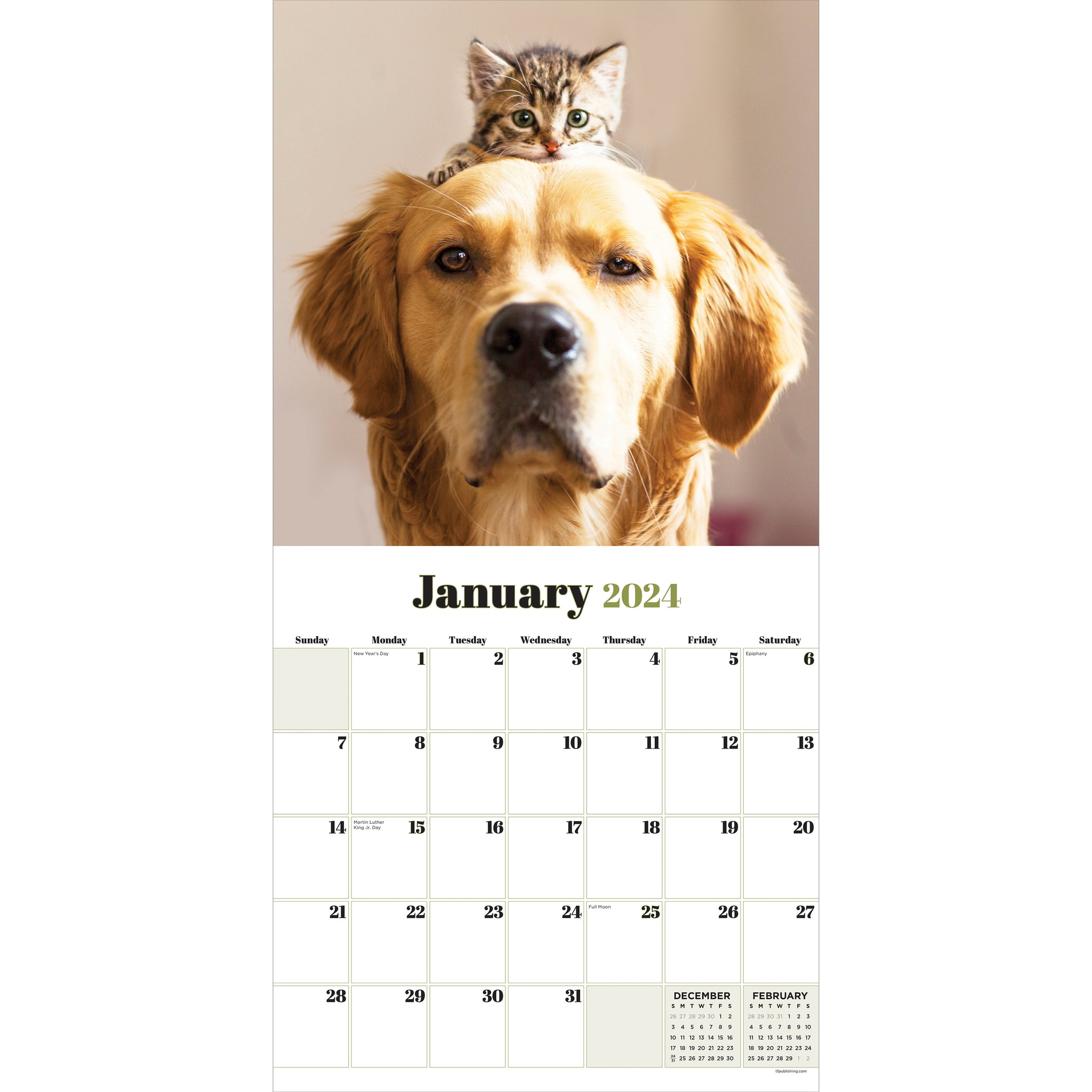 2024 Furry Friends Wall Calendar | TF Publishing | Calendars + Planners