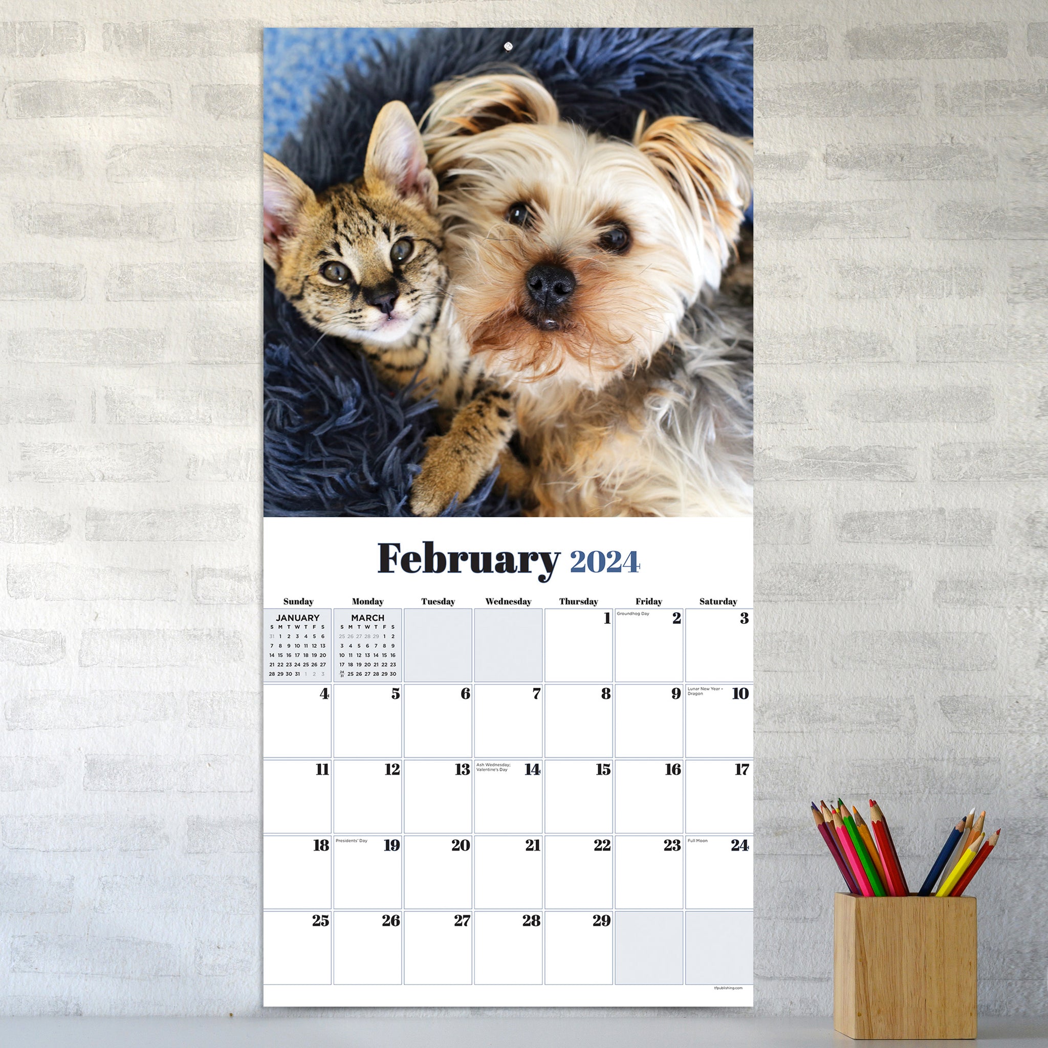 2024 Furry Friends Wall Calendar | TF Publishing | Calendars + Planners