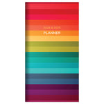 2024-2025 Rainbow Stripe Small Monthly Pocket Planner