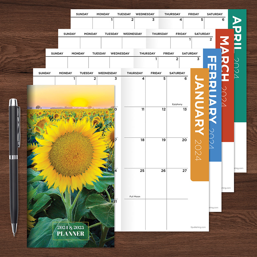 20242025 Sunflower Small Monthly Pocket Planner TF Publishing