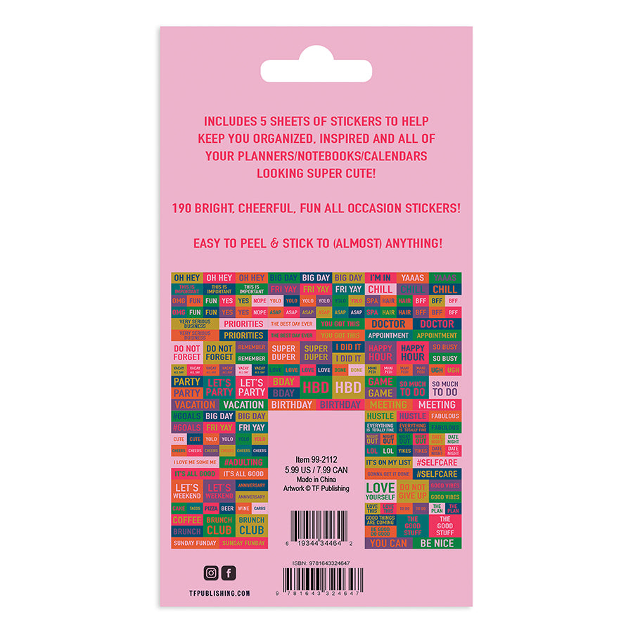 In Any Event Planning Stickers Tf Publishing Calendars Planners Journals Stationery