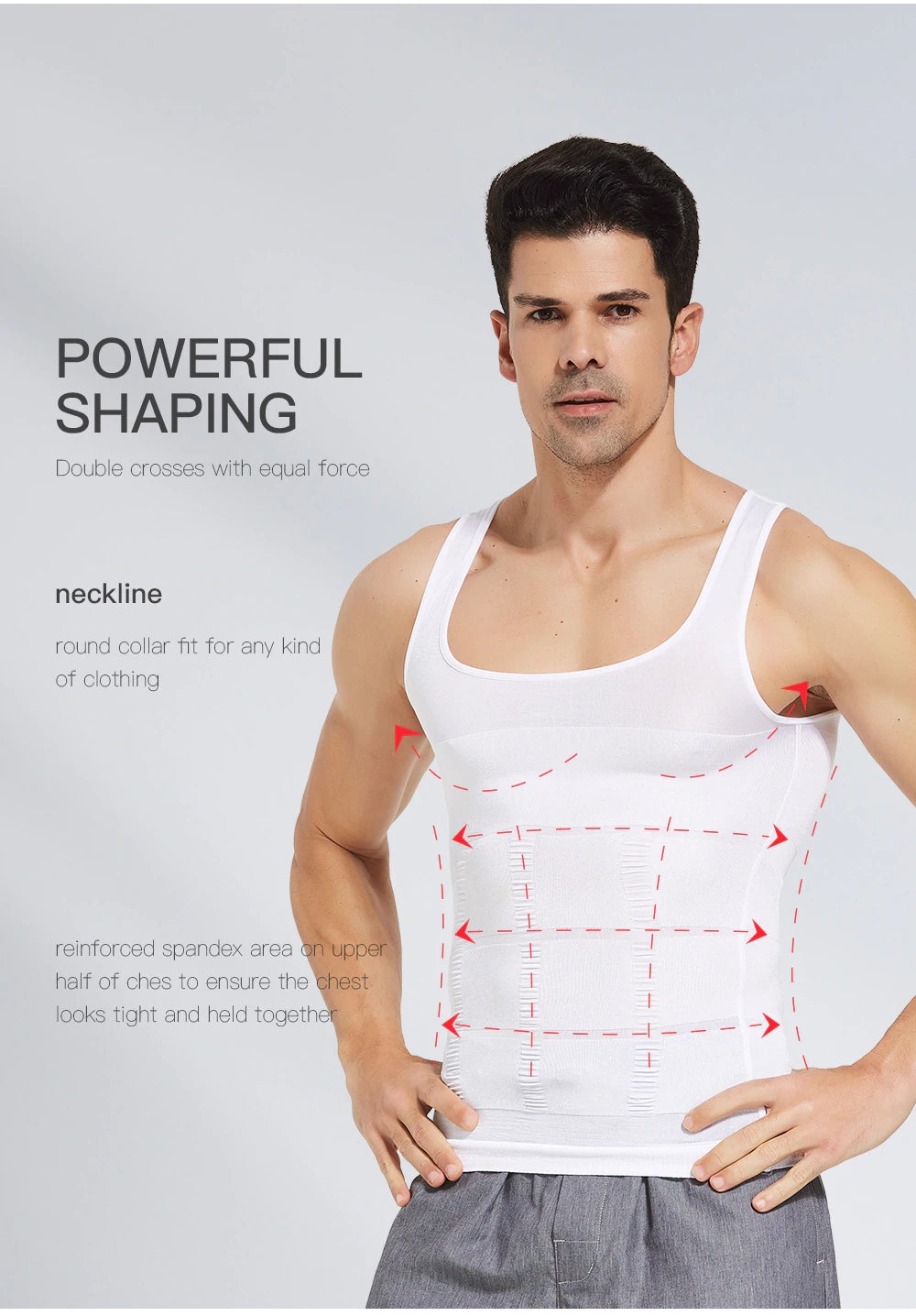 Men's Slimming Body Shaper Vest Shirt Abs Abdomen Slim【2PC/Pack】 – Iwamoto  Shop KE