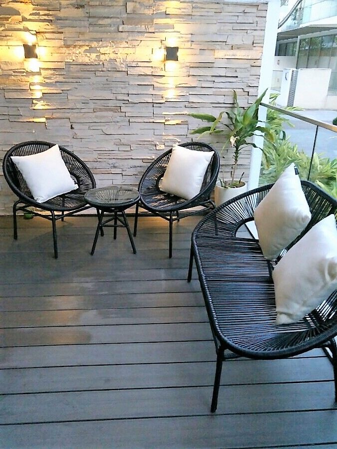 Well furnished outdoor space. Furniture from Arena Living in Singapore