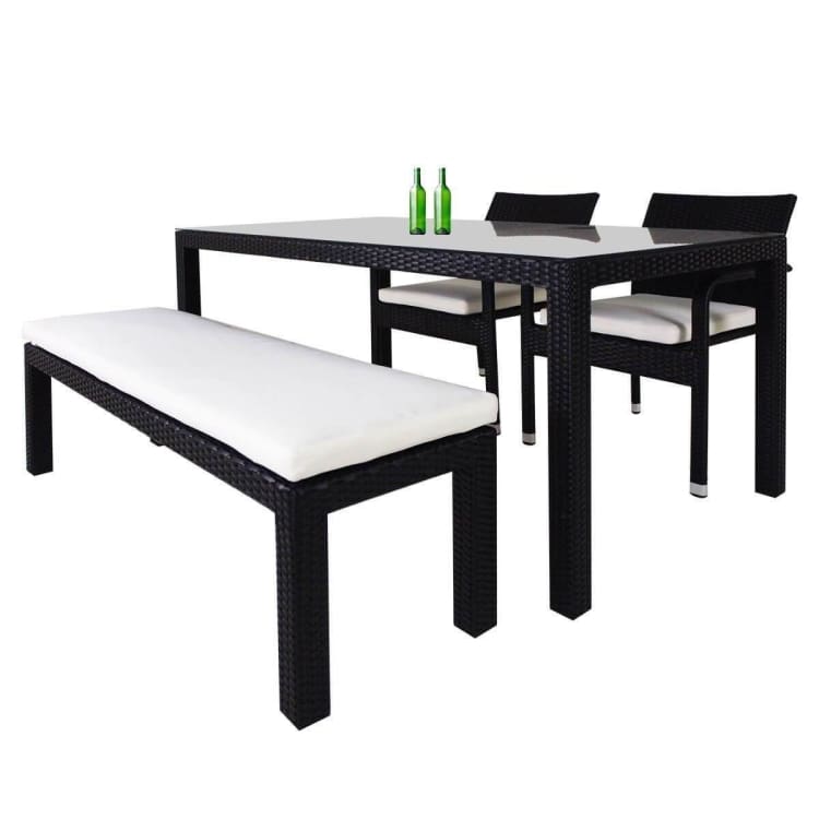 4 seater dining set with cushions