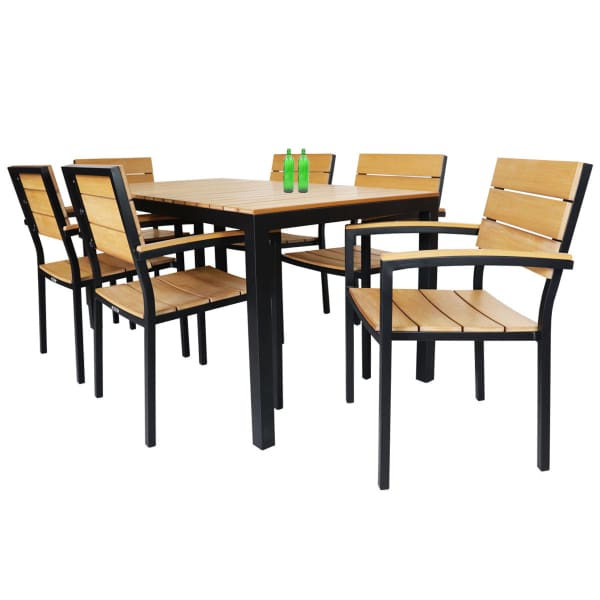 brown outdoor table