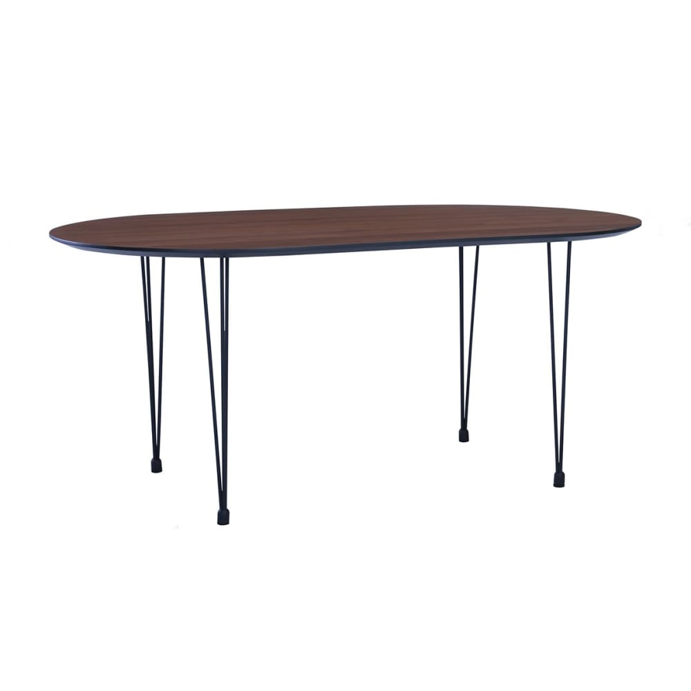 6 seater walnut dining table