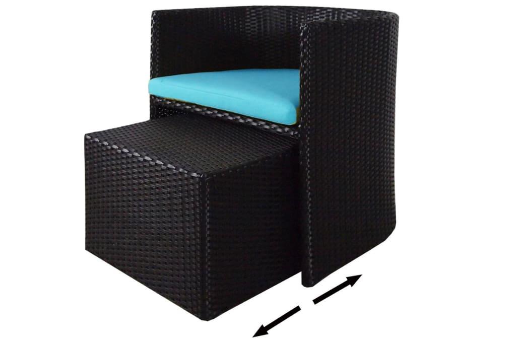 Caribbean Patio Set Blue Cushion