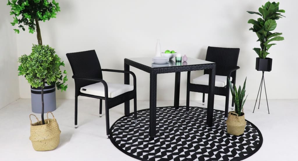 garden furniture 2 chair dining set