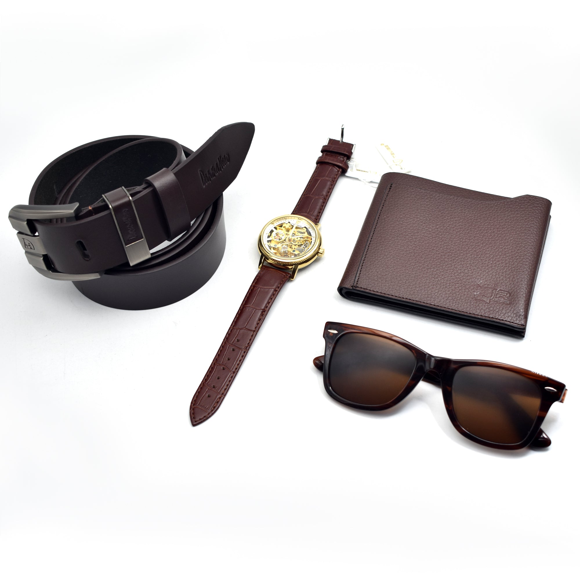 Premium Qualtiy Watch Belt Sunglass and Wallet Combo Package Premium Combo 01