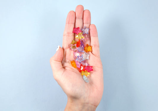 Plastic Star Charms - 20mm Pastel Star Outline Plastic or Acrylic Char –  Delish Beads