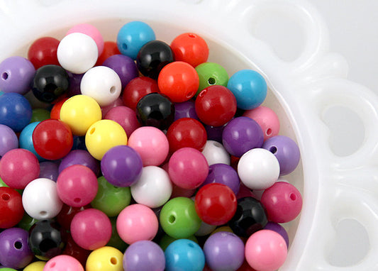 8mm Gumball Bubblegum Resin Beads – 150 pc set – Delish Beads