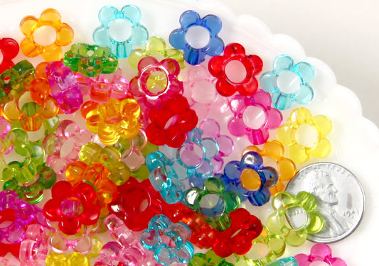  Craftdady 200Pcs Acrylic Heart Star Beads 10 Colors