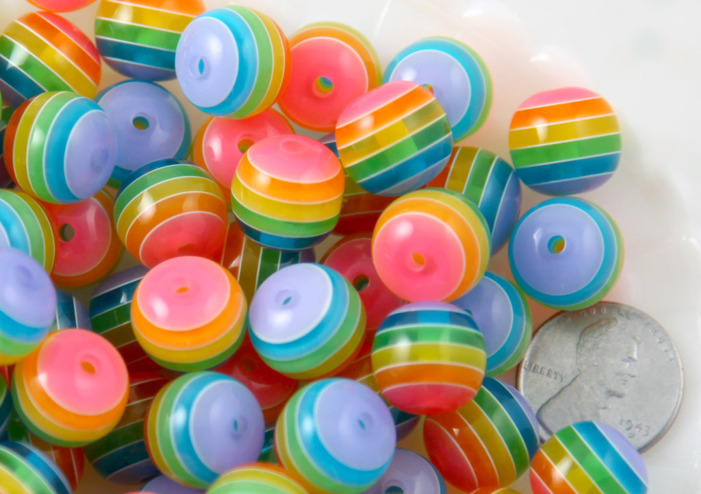 rainbow beads