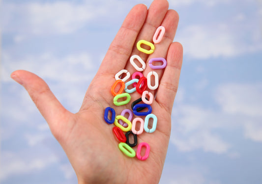 Neon Colored Acrylic Plastic Chain Links Pieces (14mm x 9mm) –  TinySupplyShop