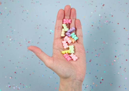 Butterfly Beads - 14mm AB Translucent Iridescent Color Little Butterfly  Shaped Resin or Acrylic Beads - 100 pc set