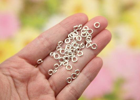 1000 Pcs Jump Rings for Jewelry Making Gold and Silver Plated Solid Brass Open Jump Rings Bulk (4mm, Women's, Size: One Size
