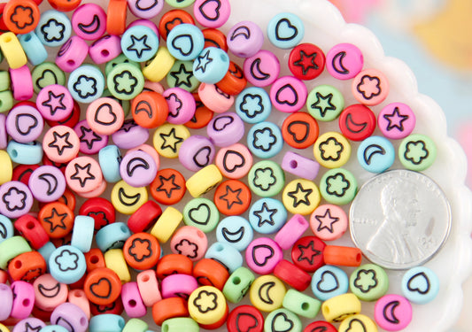 Pastel Beads - 6mm Small Pastel Gumball Bubblegum Plastic Acrylic or Resin  Beads - 500 pc set