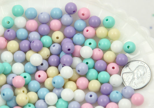 10mm Transparent Colorful Chunky Gumball Bubblegum Plastic Resin or Ac –  Delish Beads